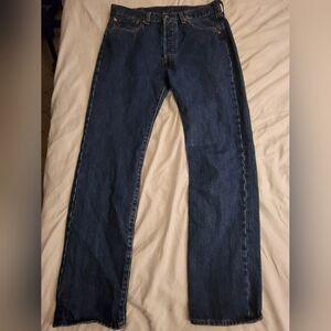 Levi's Dark Blue Straight Jeans